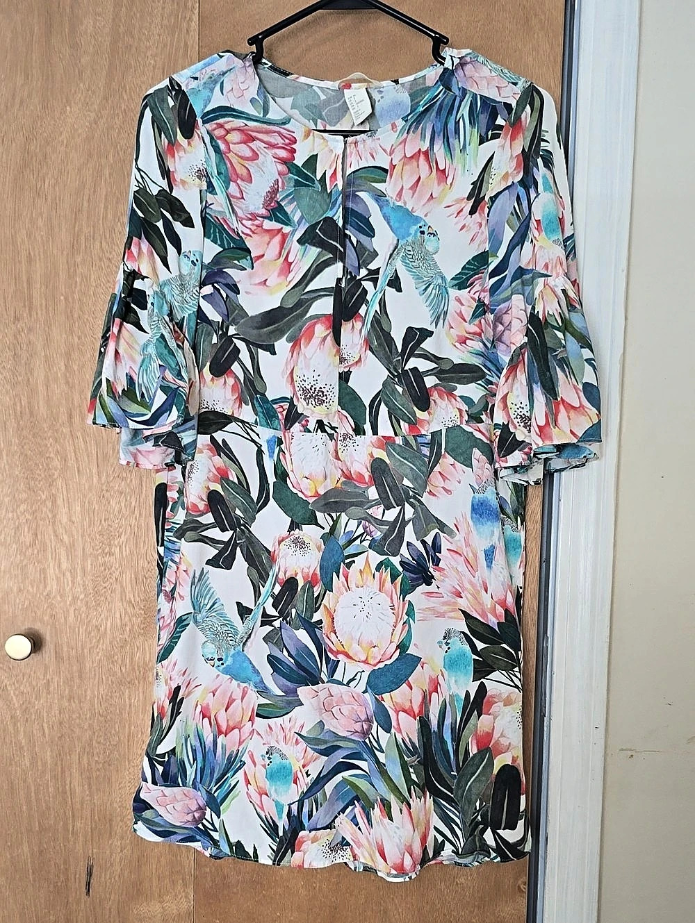 H&M GP&J Baker x H&M Floral Bird Print Shift Dress Floral Bird Print Shift Dress
